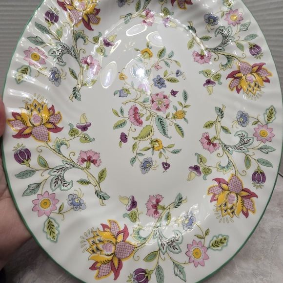 2 Haddon Hall Minton Bone China Oval Platters B-1451 13 3/4" × 10 34" B-1451 - Picture 7 of 12